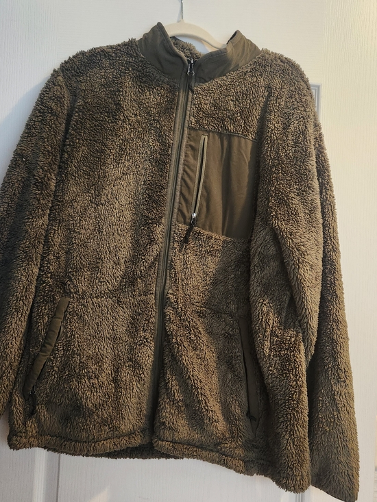 George Other - George Men's Olive Brown Sherpa Full-Zip Jacket XL Euc